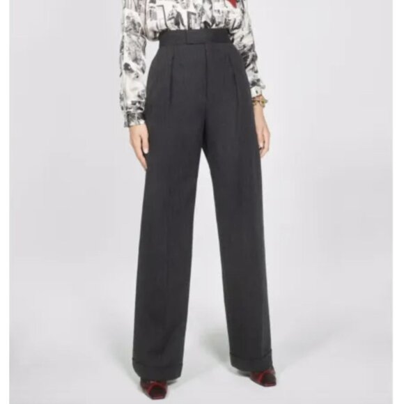 Zara Pants - New Zara Wool Trousers Pants Size XXL Dark Grey